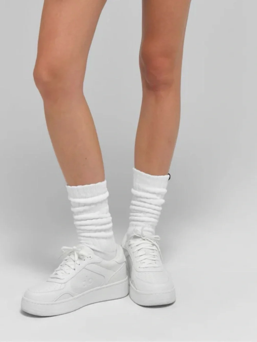 ALO Yoga White recovery Leather Low-Top Sneakers